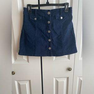 Cute corduroy skirt in Navy blue.